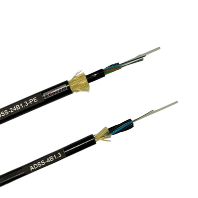 Global hot selling ADSS fiber Optica cable outdoor g652d 16 core hilos single mode span 200 Aramid yarn single PE jacket