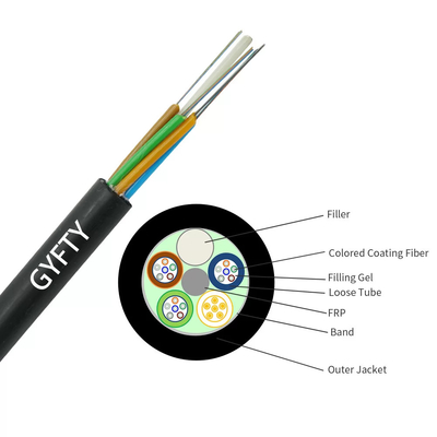 GYFTY Outdoor Armored Optical Fiber Cable with FRP Strength Member for long distance