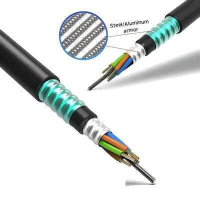 48/96/144 Core GYTA53 Armored Fiber Cable Heavy-Duty Underground Duct & Buried