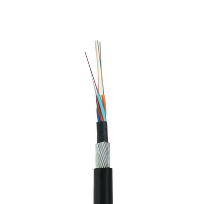 বহিরঙ্গন সাঁজোয়া ফাইবার অপটিক কেবল G652D GYTA 12 কোর লুজ টিউব অ্যালুমিনিয়াম টেপ PE জ্যাকেট ব্যাকবোন নেটওয়ার্ক ইনস্টলেশনের জন্য আদর্শ