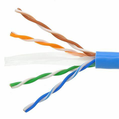 হাই স্পিড Cat6 Cat6a UTP ল্যান ক্যাবল বাঁকা জোড়া 500MZ কপার SSTPP BC CCA 1000ft