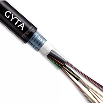 GYTA 12 কোর আউটডোর আর্মার্ড ফাইবার অপটিক কেবল G652D সিঙ্গেল মোড লুজ টিউব স্ট্র্যান্ডেড অ্যালুমিনিয়াম টেপ আর্মার্ড PE জ্যাকেট, যা দীর্ঘ-দূরত্বের ব্যাকবোন নেটওয়ার্কের জন্য উপযুক্ত